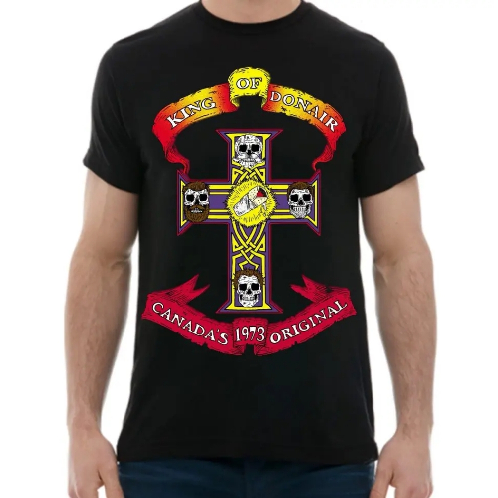 K.O.D King of Donair "Appetite for Donair" Guns n' Roses Parody Black T-Shirt